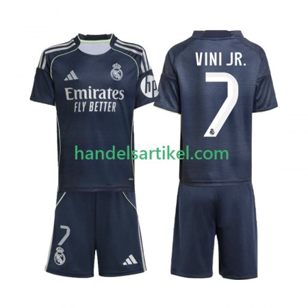 Real Madrid Vinicius Junior 7 Kinder Auswärts Trikotsatz 2025/26 Kurzarm
